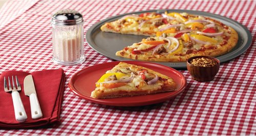 GoodCook Nonstick Steel Pizza Pan - 12-Inch Gray Design for Perfectly Baked Pizzas