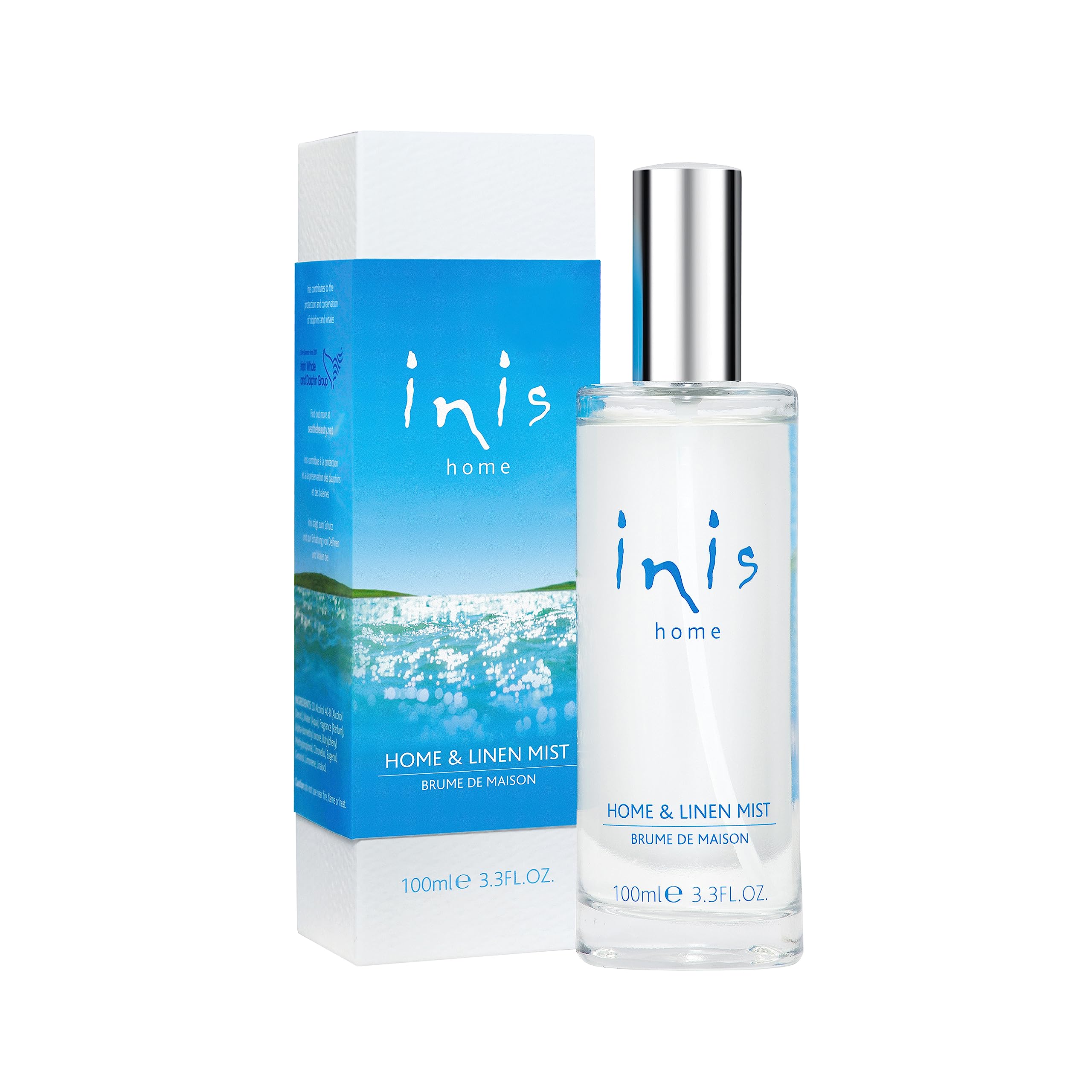 Inis the Energy of the Sea - Home and Linen Mist Spray, Room and Pillow Spray for Bedding, Sheets and Fabric, Ocean Fresh Aquatic Scented Room Spray, 3.3 fl oz