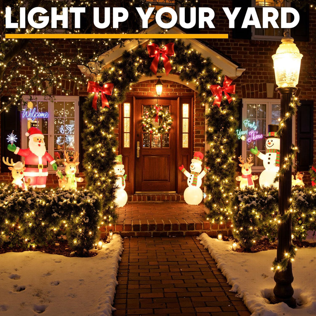 Skiennix 50-Count White Christmas Lights - 13FT Mini String Lights for Indoor/Outdoor Decor