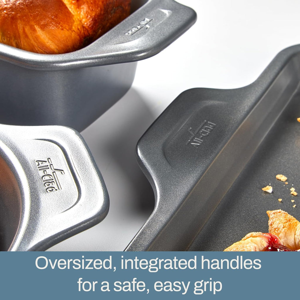 All-Clad Pro-Release Nonstick Bakeware Set - 5-Piece Oven Safe Set | Includes Cookie Sheet, Muffin Pan & More