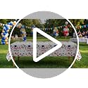 Ganeen 3-Piece Graduation Tablecloth Set | Class of 2026 Floral Design, 54x108 Inch