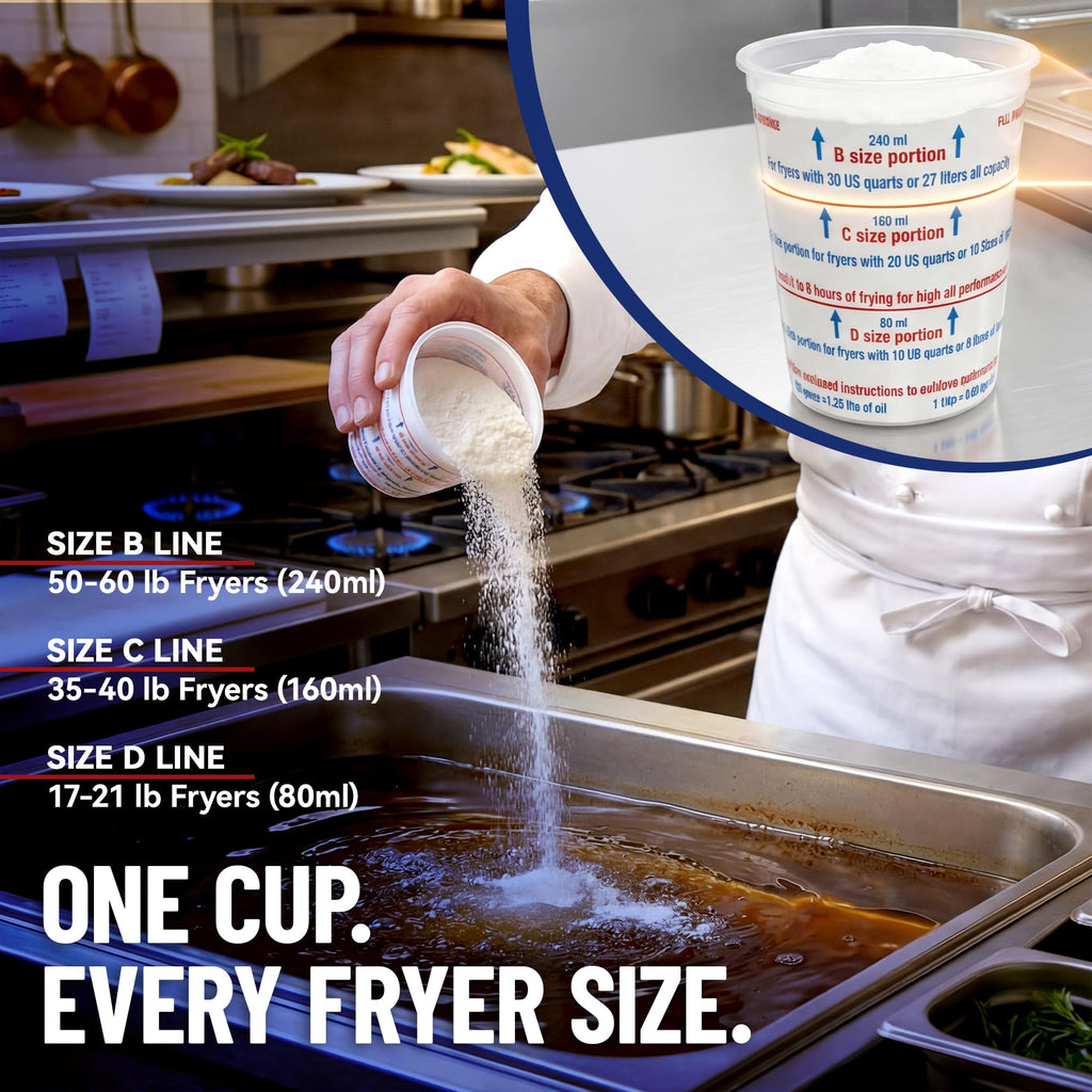 MirOil L103 Fry Powder Oil Stabilizer and Filter Aid, Case of 3 Gallons of Fry Powder, Remove Fryer Oil Contaminant, Save Grease & Remove Carbon Deposits, Reduce Usage, Deep Fryer Cooking Grease Saver