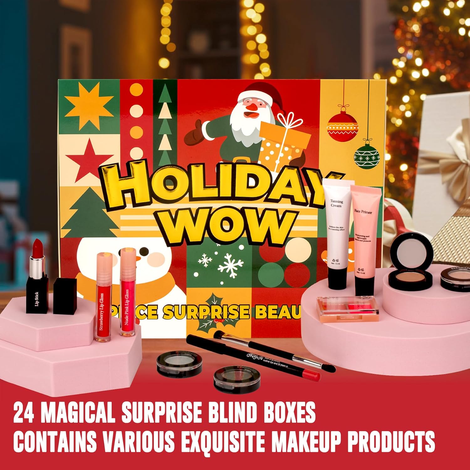 Skiennix Makeup Advent Calendar 2025 | 24 Days of Beauty Surprises for Teen Girls - Perfect Christmas Gift Set