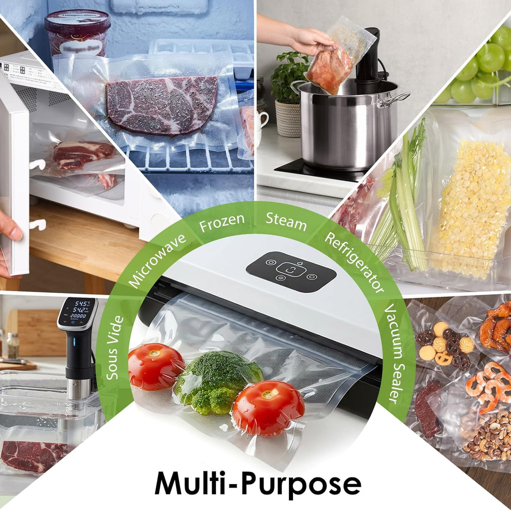Vacuum Sealer Bags - 150 Precut Food Saver Seal Bags | BPA-Free, Puncture Resistant, 50 Gallon & More