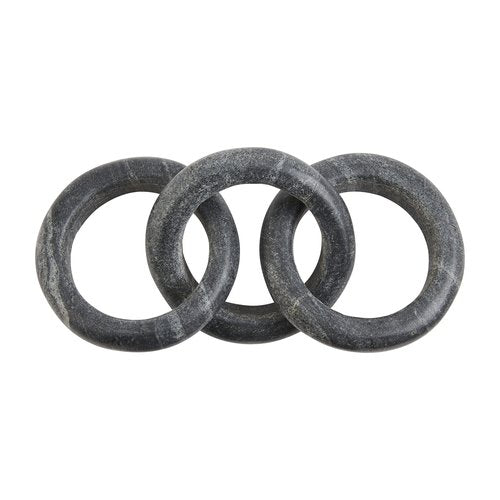 Mud Pie Gray Marble Link; 14 1/2" x 4"