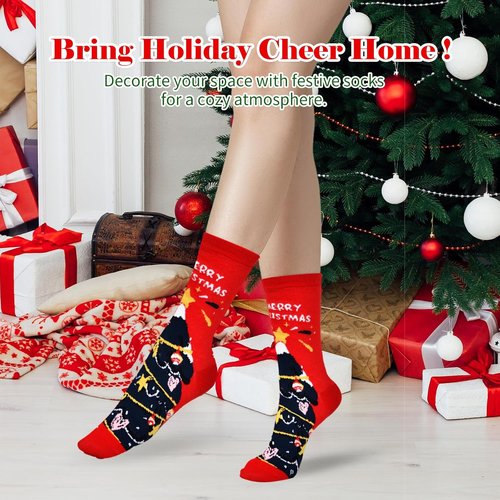 Advent Calendar 2025 | 12-Day Countdown Christmas Socks Set - Perfect Holiday Gifts for Women
