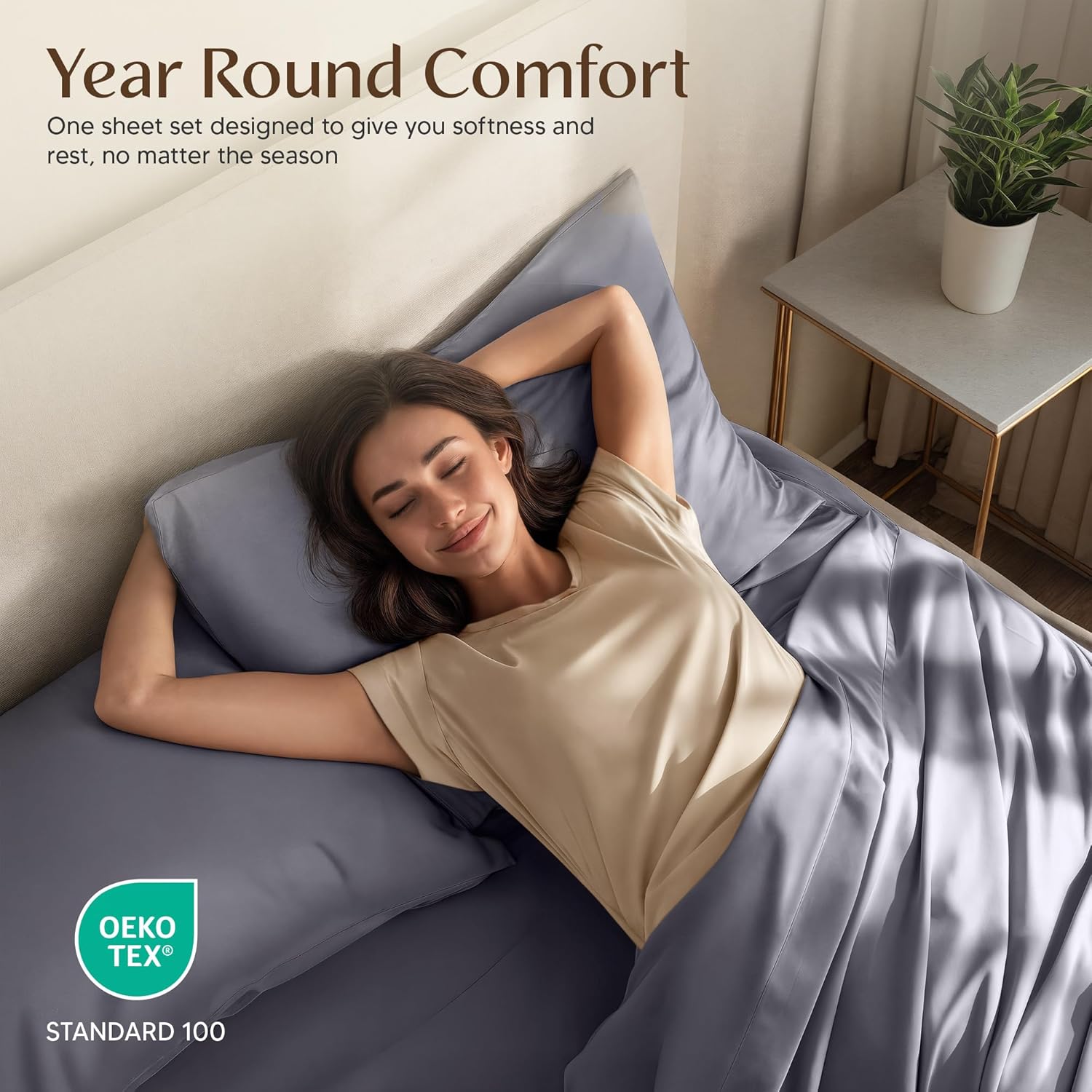 Utopia Bedding Twin XL Sheet Set - Soft Microfiber 3-Piece Bed Sheets in Grey | Oeko Tex Certified
