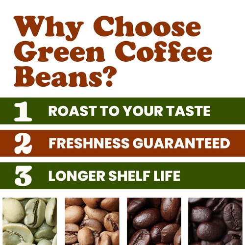 Food to Live Organic Colombian Huila Arabica Green Coffee Beans, 5 Pounds – Whole, Unroasted, Washed Bean. Single Origin. Fresh Crop. No-GMO, Vegan, Bulk