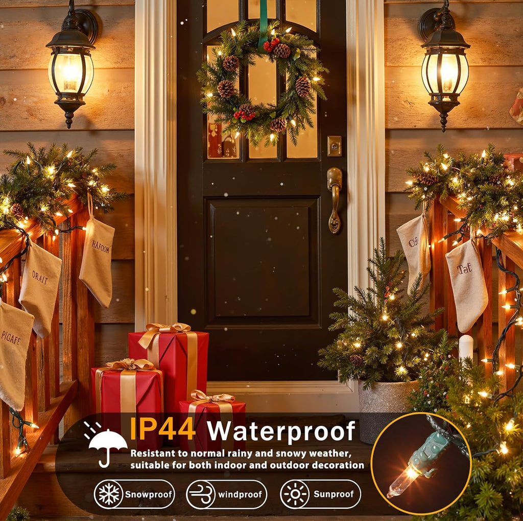 Warm White Christmas Lights by [Brand Name] - 50-Count Mini String Lights | 13FT Connectable for Indoor & Outdoor Holiday Decor