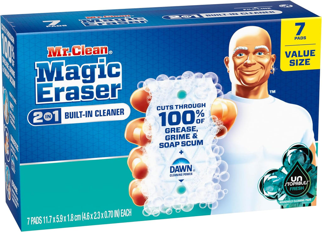 Mr. Clean Magic Eraser - Ultra Foamy All-Purpose Cleaning Sponge, 7 Count | Ideal for Walls, Sneakers, and More