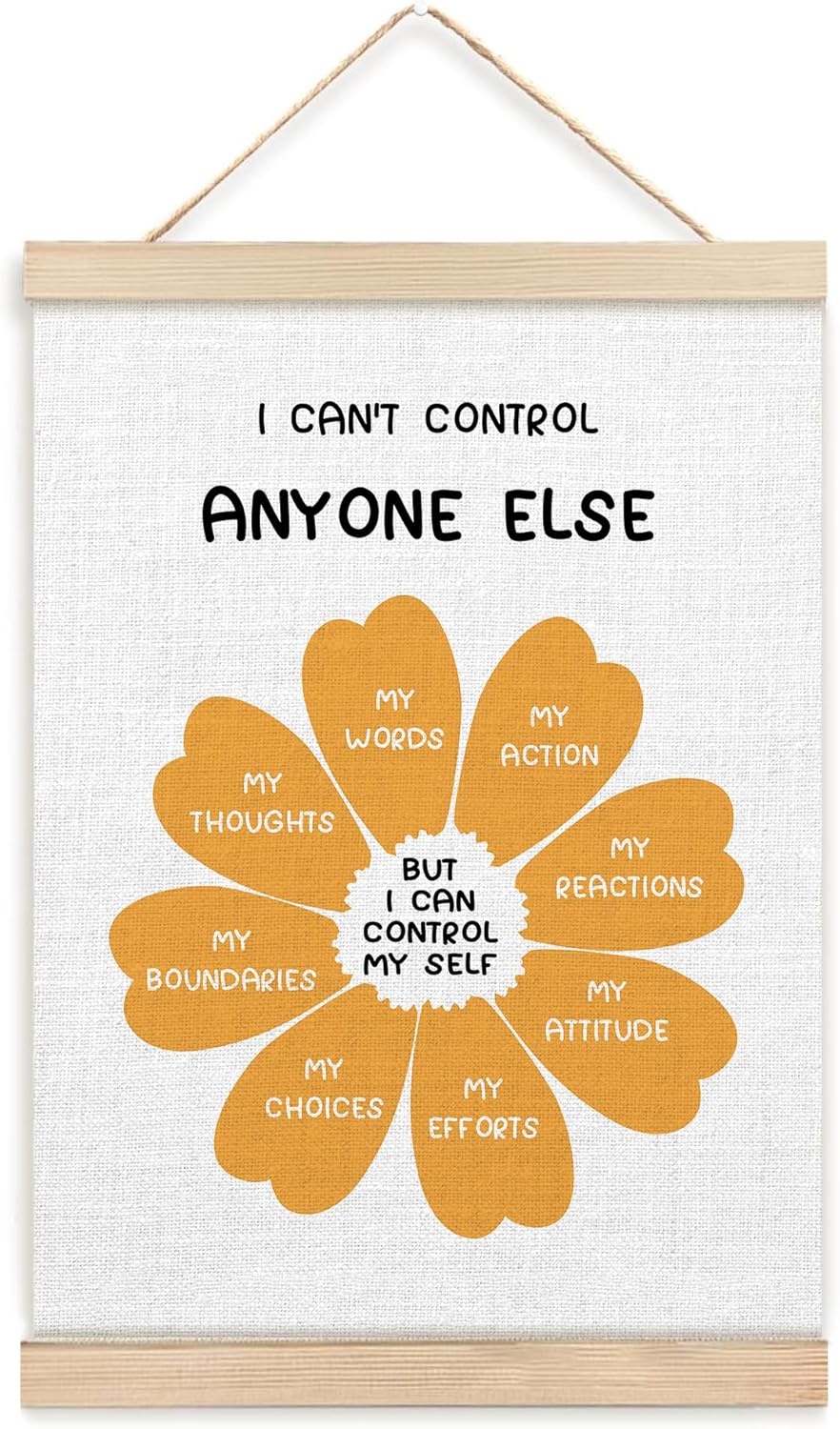 ZAQTS Mental Health Poster - 12 x 16 Inches Inspirational Wall Art for Therapy & Counseling Spaces