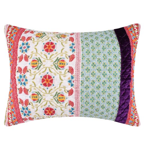 Greenland Home Thalia Pillow Sham, 1 Count, Model GL-1606AKS, King 20x36-inch, Tango