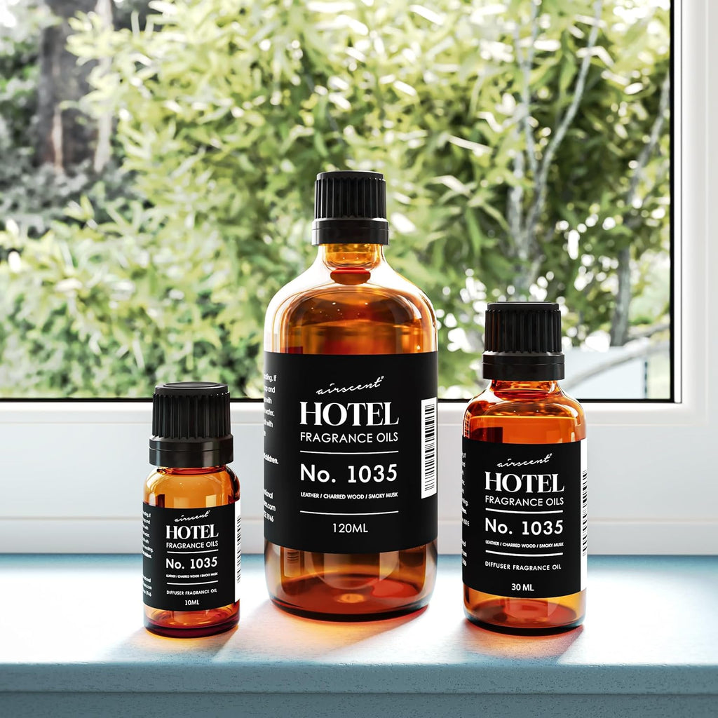 AirScent Fragrance Oil No. 1035 - Inspired by Gramercy Park's Cade 26 Santal Blend | 10 mL Glass Bottle with Dropper