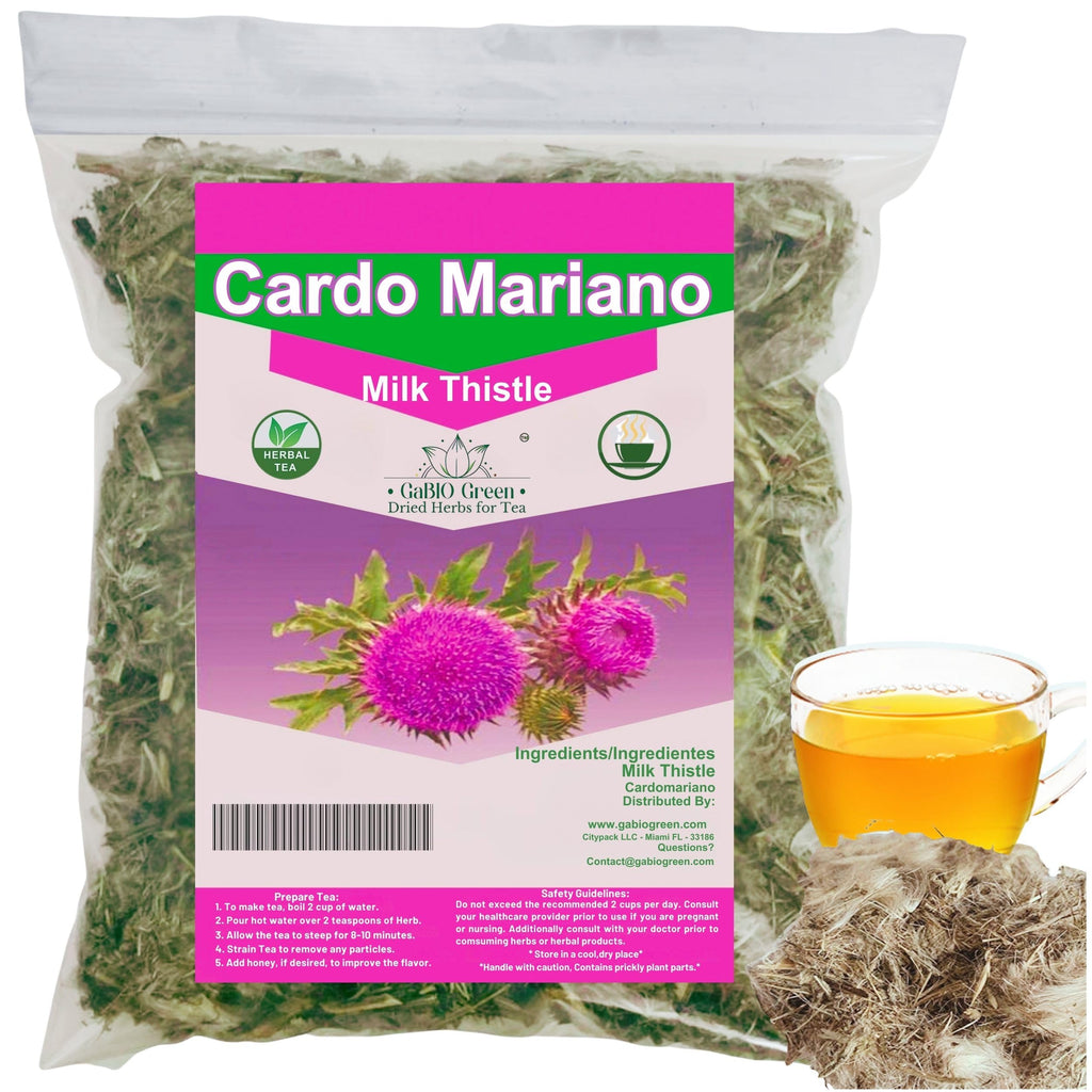 Cardo Mariano - Milk Thistle Loose Tea (4.1 oz/116.2 gr) Cardomarin Herbal Tea Gabiogreen (4.1 oz/116.2 gr).