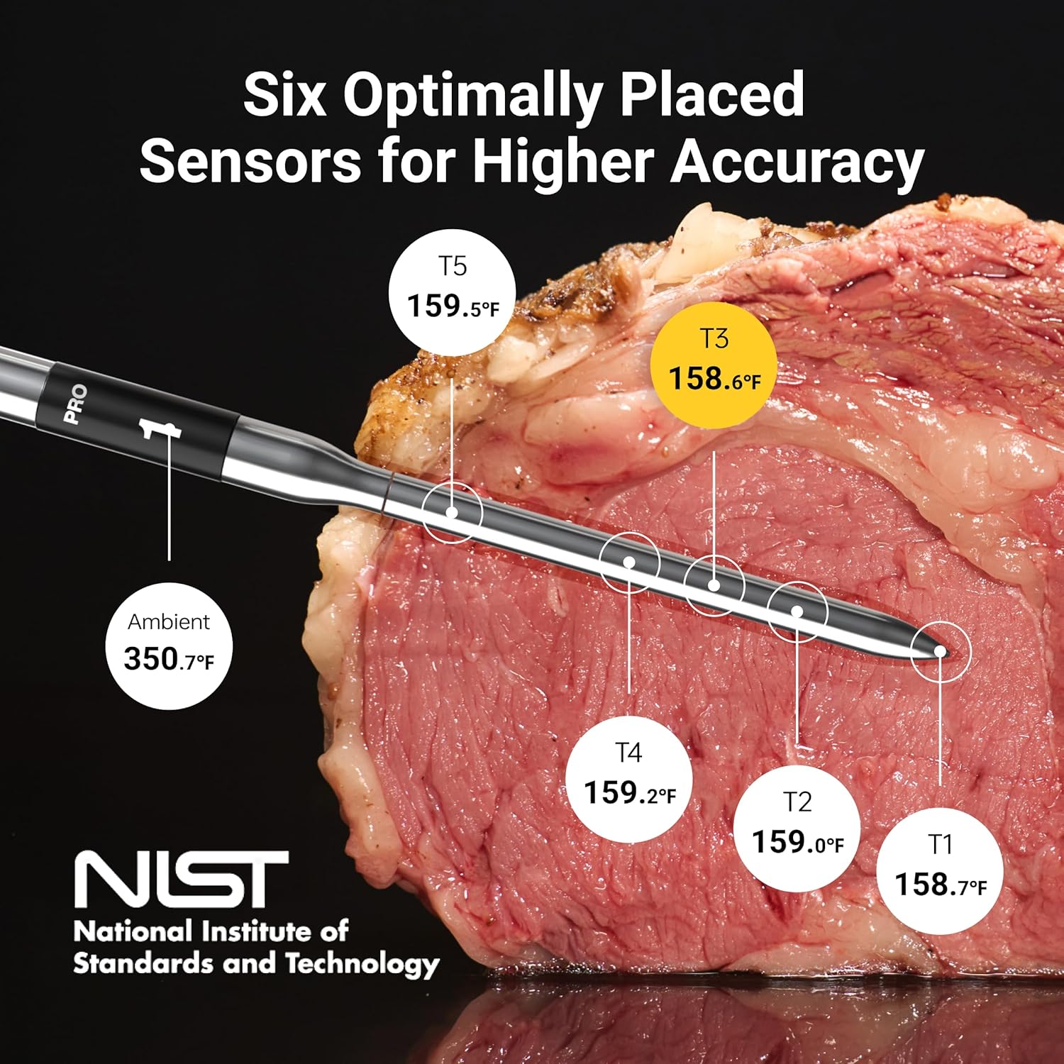 ThermoMaven Wireless Bluetooth Smart Meat Thermometer - NIST Certified Accuracy, 2 Probes for BBQ & Grill
