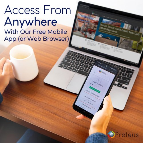 Proteus AMBIO - Wifi Temperature Humidity sensor with Buzzer and Email/Text Alerts