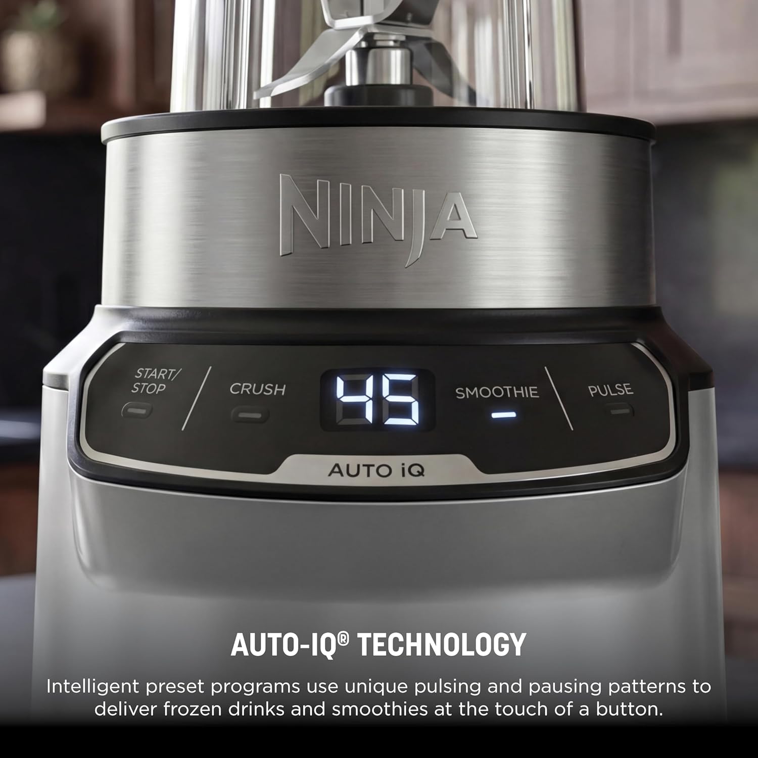 Ninja Nutri Pro Blender - Single Serve for Smoothies & Shakes - Includes 2 Cups & Lids - Silver | BN401