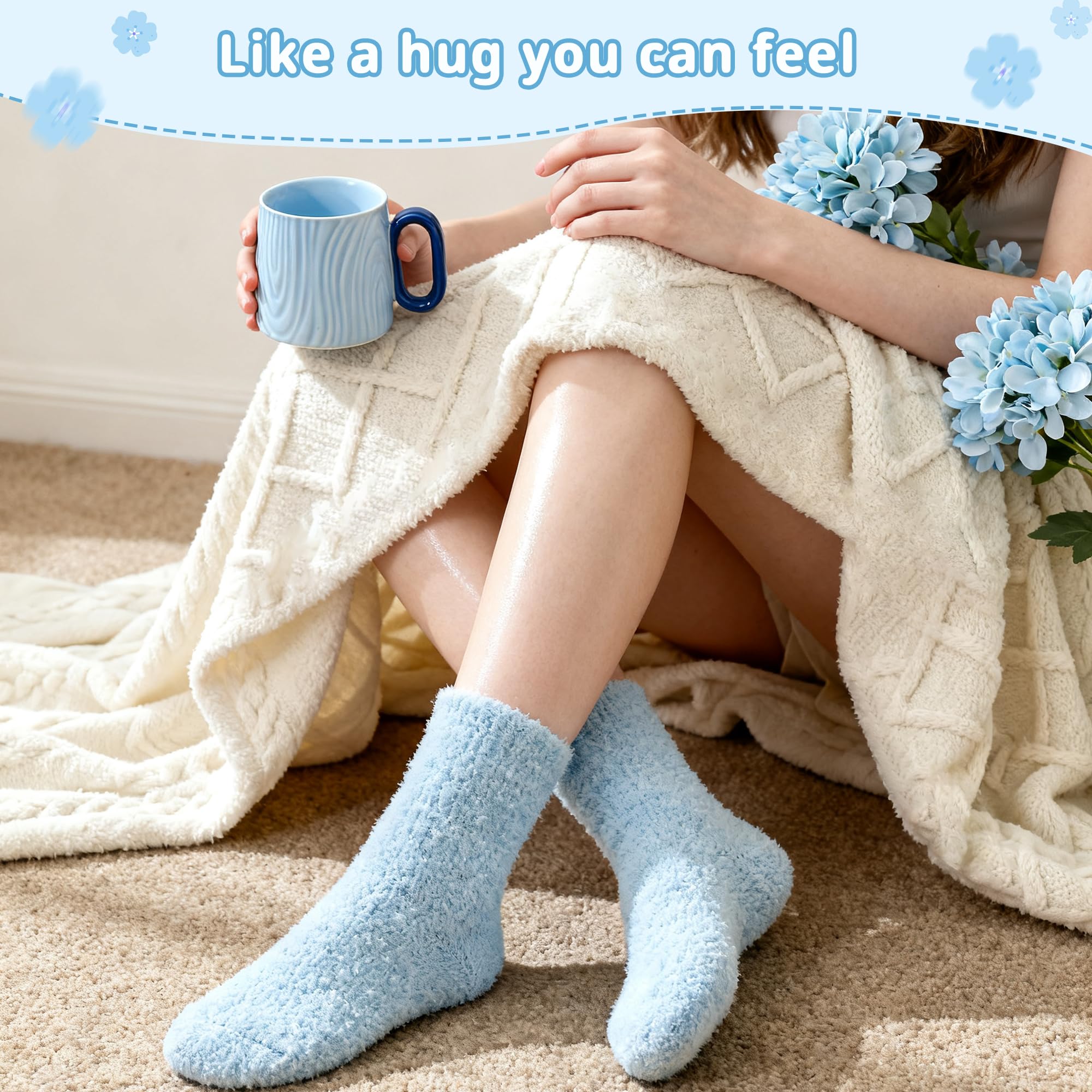 EccoDen Self Care Gifts for Women, Get Well Gifts, Thinking of You Gift, Spa Baskets, Blue Birthday Gift for Women, Mom, Wife, Sister, Best Friend