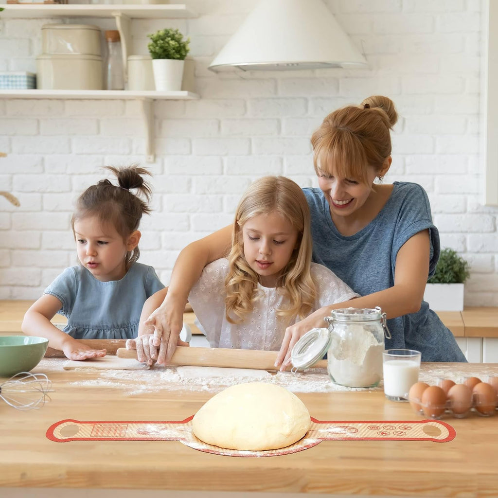 Skiennix Silicone Sourdough Bread Sling Mat - Non-Stick Baking Slings for Dutch Oven | 2-Pack, Durable & Reusable
