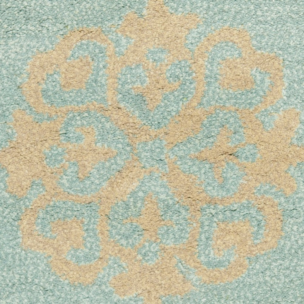 SAFAVIEH Soho Collection 2' x 3' Turquoise SOH424A Handmade Premium Wool Accent Rug