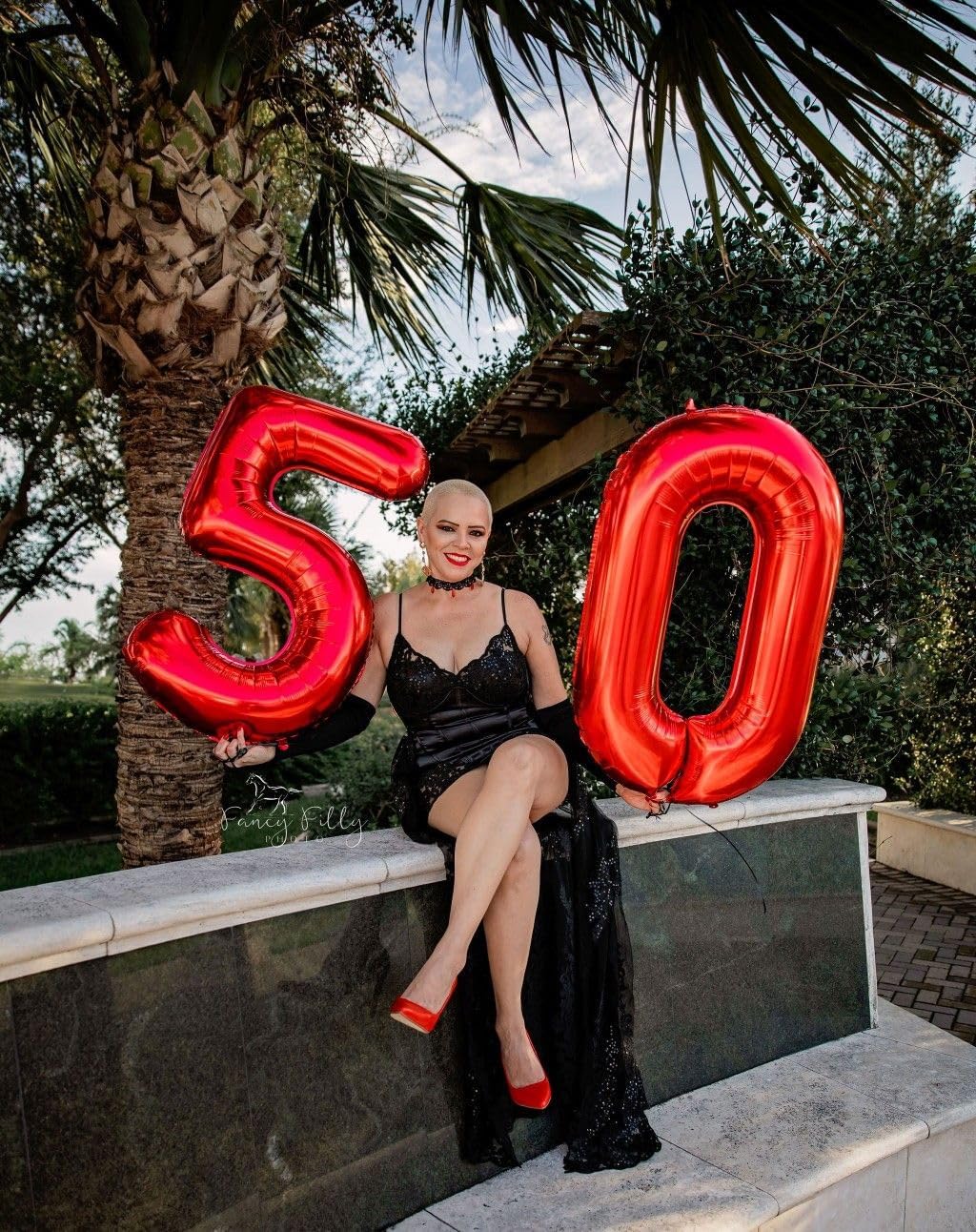 Number 15 Balloons - 40 Inch Red Foil Balloons for 15th Birthday & Anniversary Celebrations