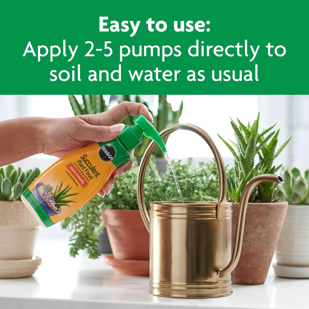 Miracle-Gro Succulent Plant Food | Liquid Fertilizer for Jade & Aloe - 8 fl. oz. (2 Pack)