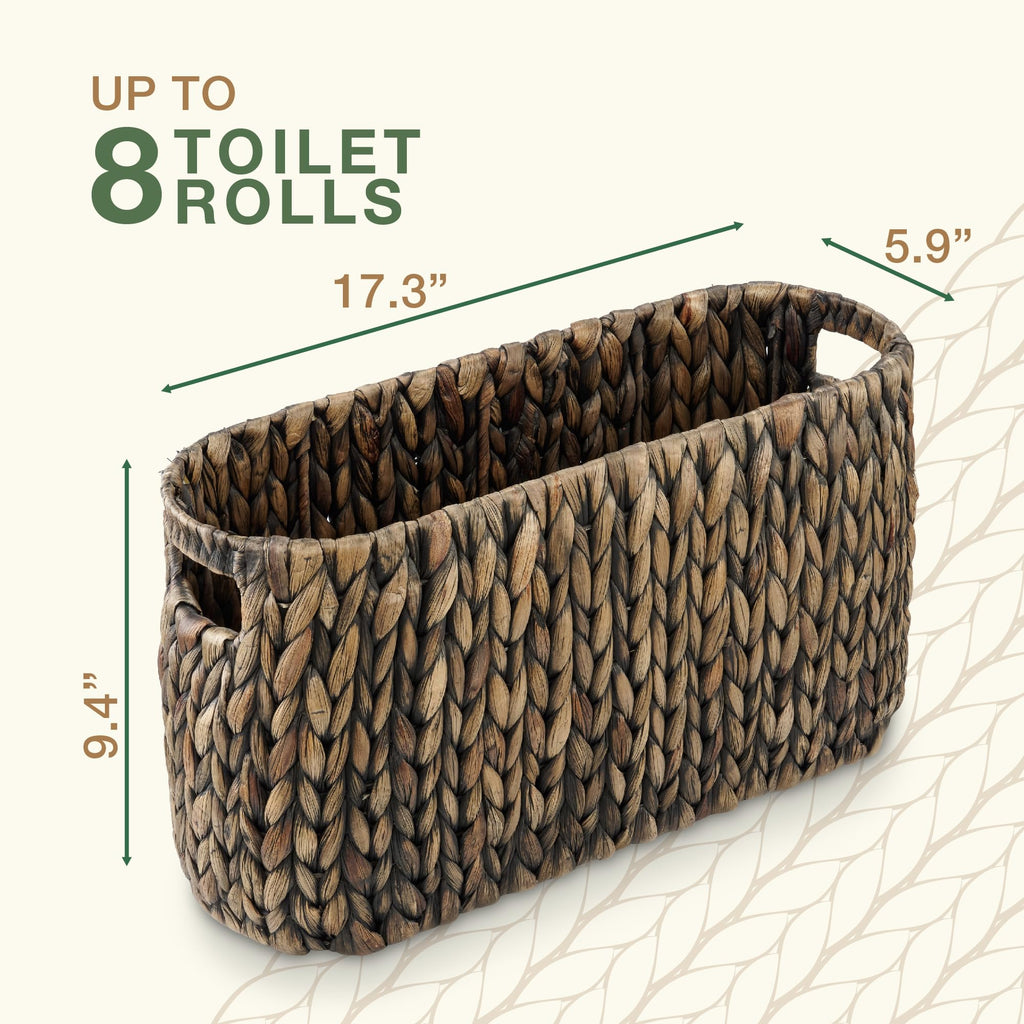 Black Toilet Paper Storage Basket