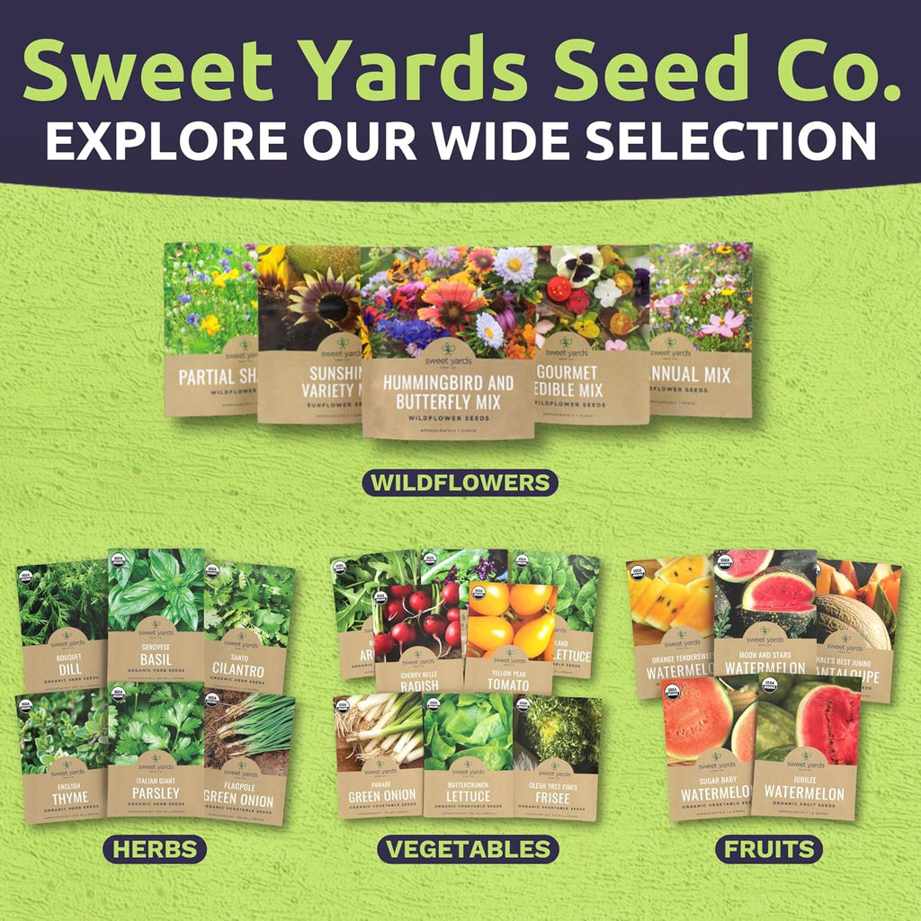 Pacific Northwest Regional Mix | Large 1 Ounce Packet of 24,000 Wildflower Seeds for Planting