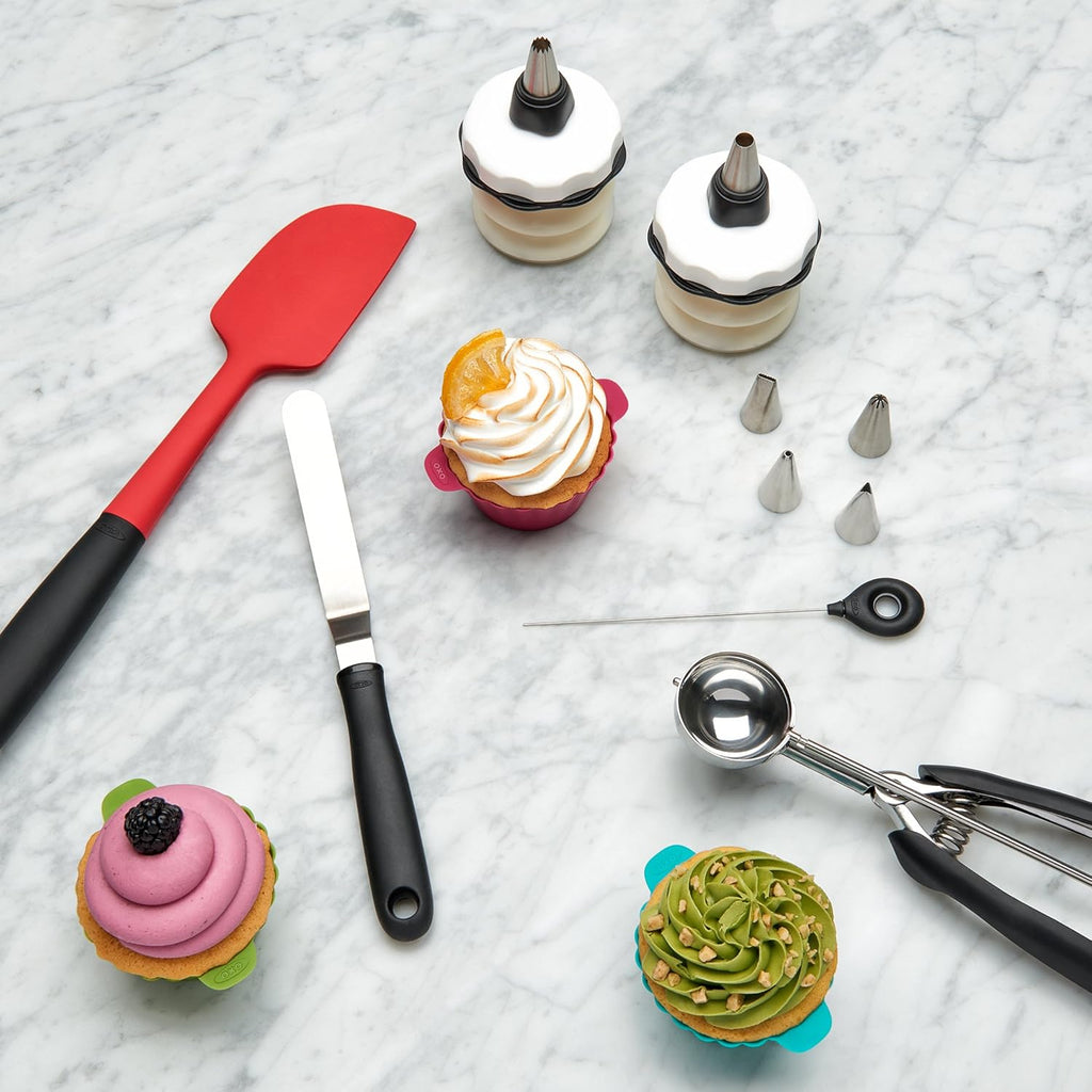 OXO Good Grips Silicone Baking Cups - Reusable, BPA-Free, Non-Stick | Pack of 12 Cupcake & Muffin Liners
