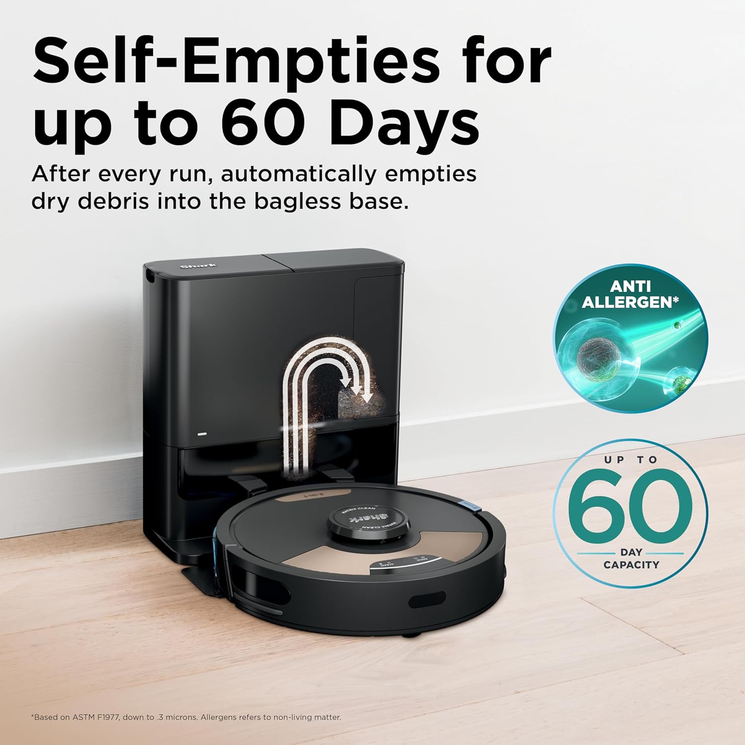 Shark Matrix Plus 2-in-1 Robot Vacuum & Mop - Sonic Mopping, HEPA Filter, WiFi, Black/Gold