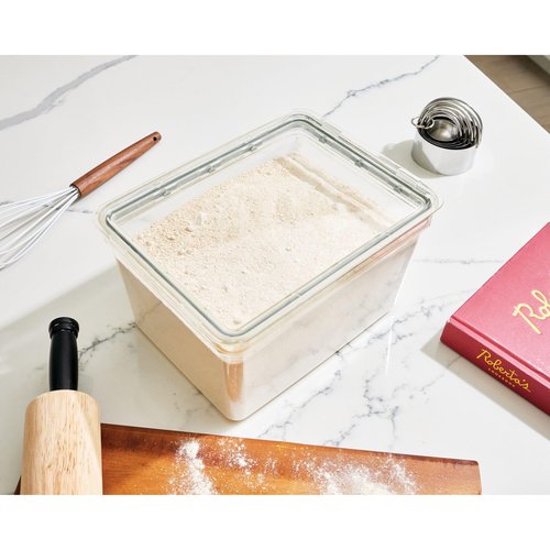 iDesign Large Tall Dry Goods Storage Bin, The Fresh Collection – 7.85” L x 10.85” H x 6” W, Clear Bin
