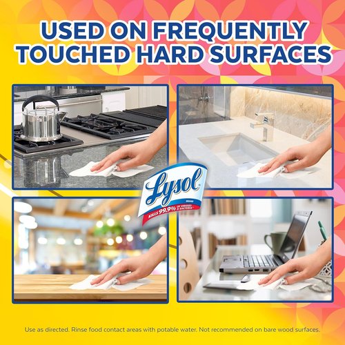 Lysol Disinfectant Wipes - Multi-Surface Antibacterial Cleaning Wipes | Mixed Fragrance Pack (3 Packs)
