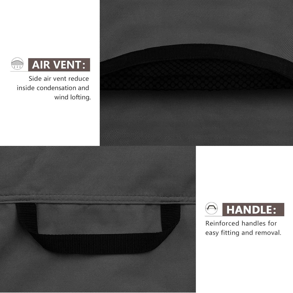 ULTCOVER Waterproof Air Conditioner Cover - Protects Outdoor AC Units Up to 30W x 30D x 32H Inches, Black