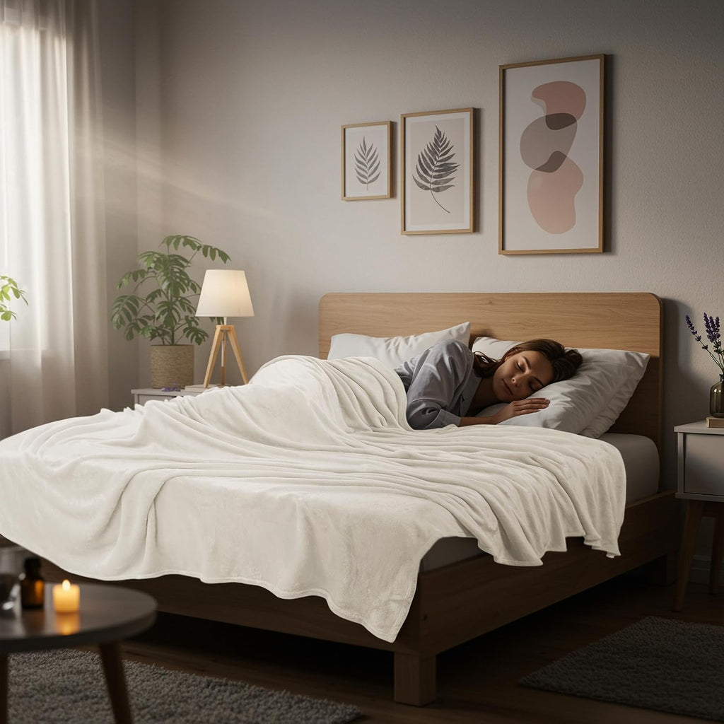Utopia Bedding Fleece Blanket - Ultra Soft & Warm Queen Size (90x90 Inches) | Cozy Microfiber for All-Season Comfort