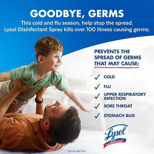 Lysol Disinfectant Spray - Antibacterial & Sanitizing Spray, Early Morning Breeze, 19 Fl Oz (Pack of 2)