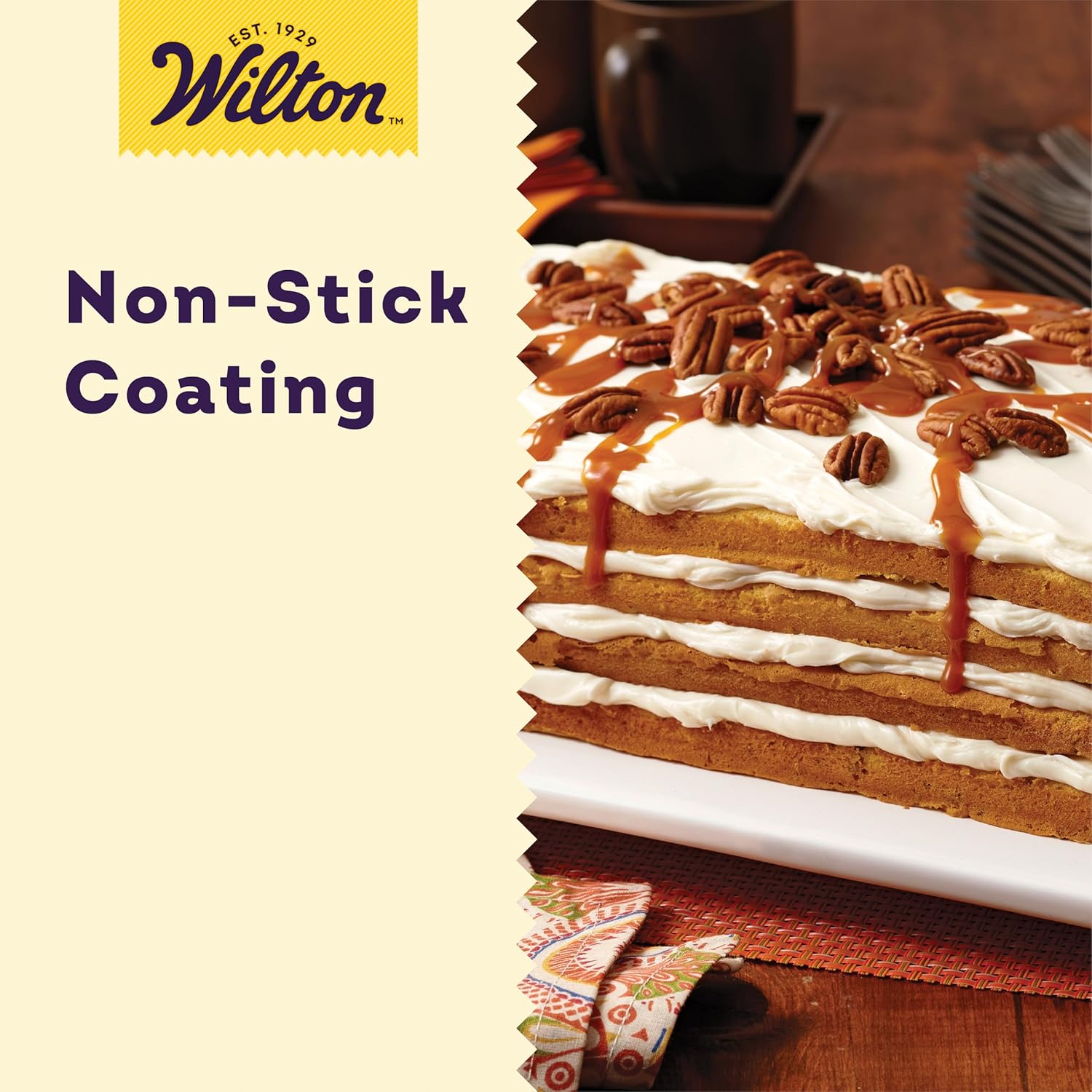 Wilton Easy Layers Sheet Cake Pan Set - 2-Piece Rectangle Baking Sheets | Durable Steel Construction