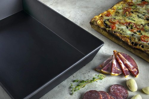 Lloyd Pans Detroit Style Pizza Pan - 10" x 14" x 2.5" | Perfect for Crispy, Delicious Pizzas