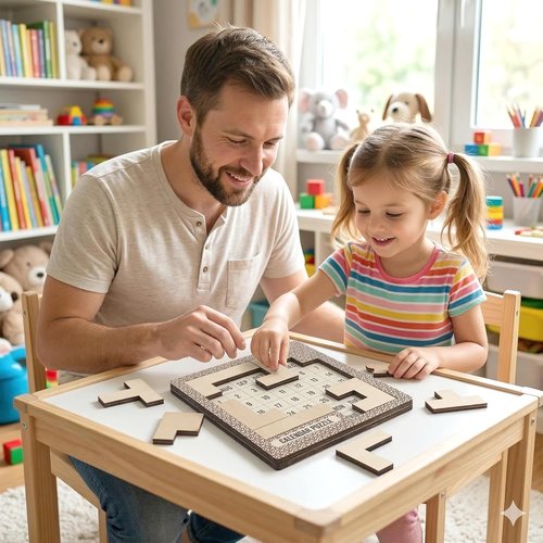 Daily Calendar Puzzle by Skiennix - Challenging Wooden Puzzle for Adults | Perfect Easter & Christmas Gift