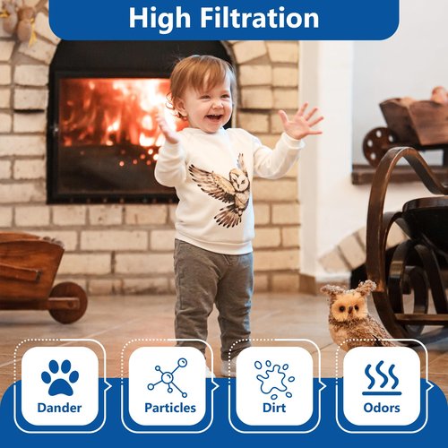Funmit Humidifier Filters Replacement for Honeywell Humidifier Filter HAC-504 HAC-504AW and Honeywell Filter A, Replacement for Honeywell HCM-350 HCM-500 HCM600 Cool Mist Humidifiers, 4 Pack, White