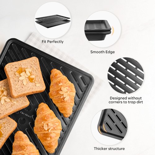 Fire More 10-Piece Nonstick Baking Pan Set - Durable 0.8MM Thick Bakeware with Cookie Sheets, Muffin Pan & More
