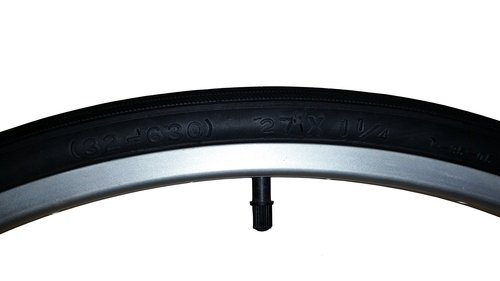 27x1-1/4 Bike Tire, Tube and Rim Strip (32-630)