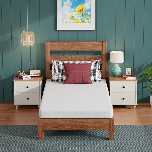FDW 5-Inch Twin Mattress - Medium Firm Foam Support | Breathable, Removable Zipper Cover, CertiPUR-US Certified