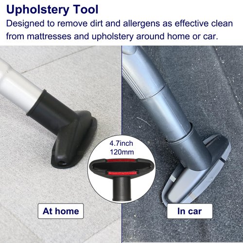 Portek Vacuum Attachments Compatible with Shark Navigator Lift-Away Deluxe Rotator Stratos DuoClean Corded Rocket Vac, Vacuum Accessories(Car Detailing Kit with Extension Hose and Storage Bag)