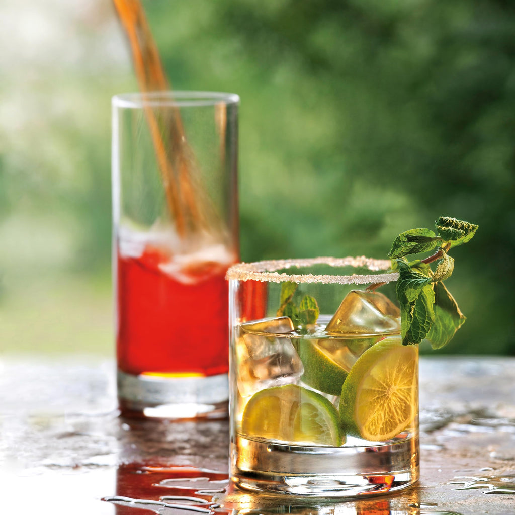 Luigi Bormioli Classico Double Old-Fashioned Glasses - Set of 4, 13.5 Oz. Multipurpose Tumblers for Whiskey, Cocktails - Made in Italy with SON.hyx Lead-Free Durable Crystal - Dishwasher Safe