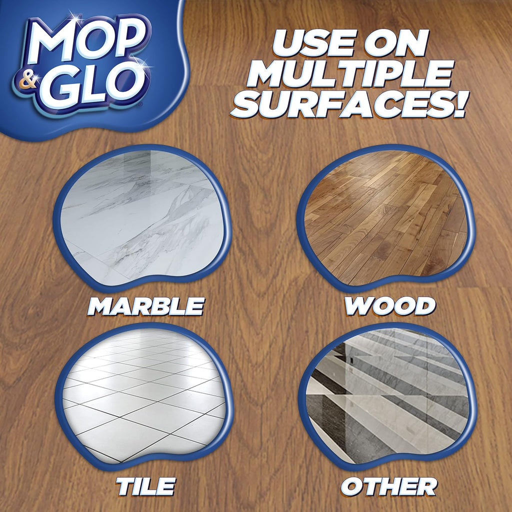 Mop & Glo Professional Floor Cleaner - Multi-Surface, Fresh Citrus Scent, 64 Oz