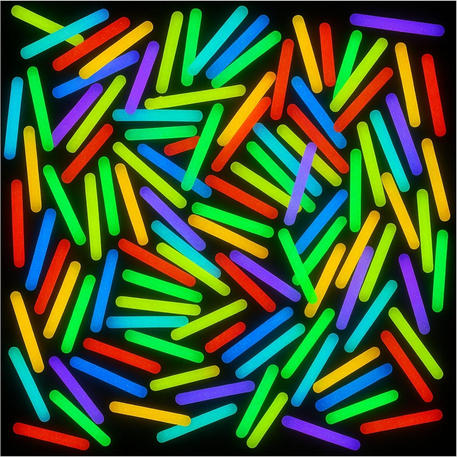 PartySticks Mini Glow Sticks - 200 Pack Glow-in-the-Dark Neon Light Sticks | Perfect for Easter Eggs & Party Favors
