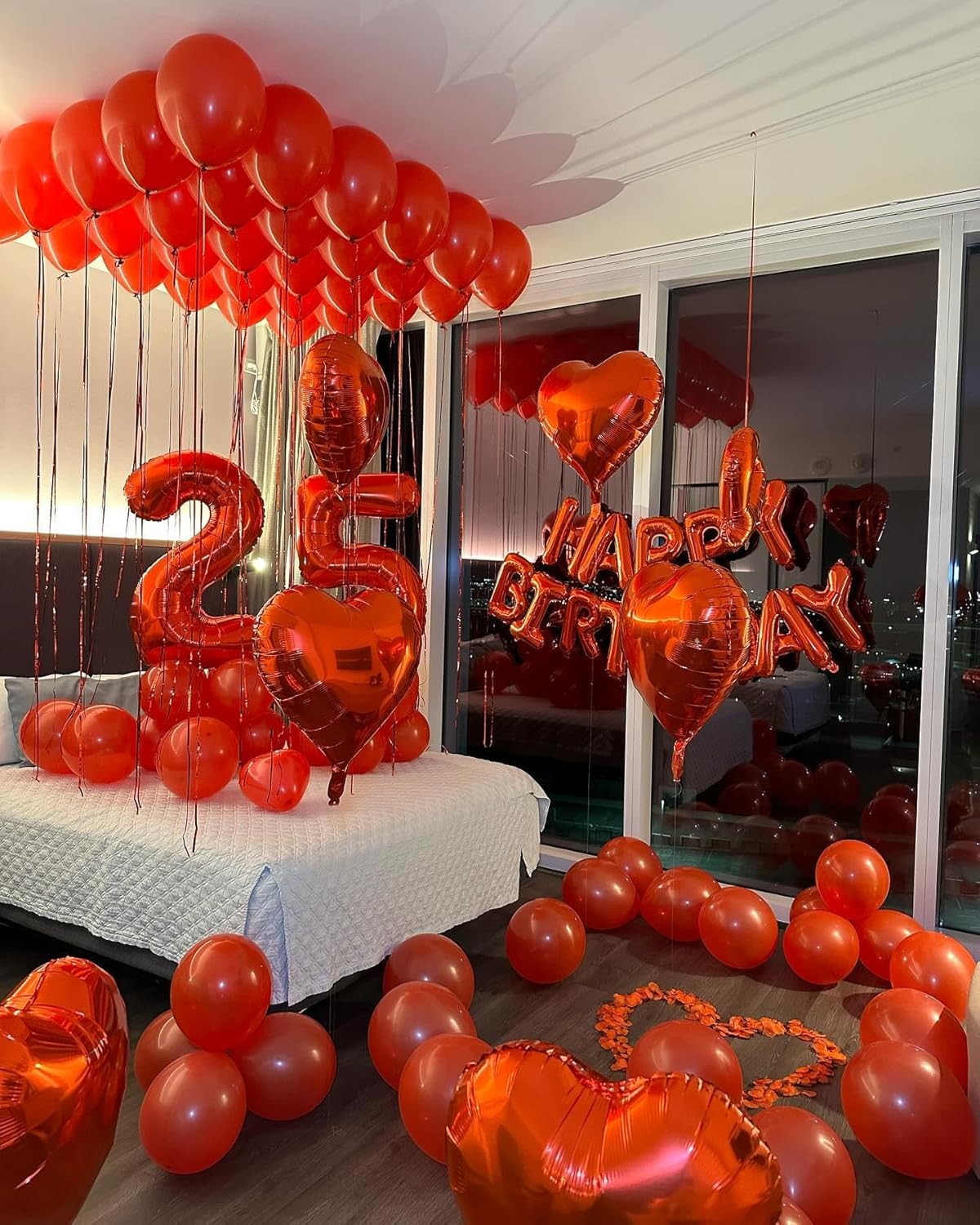 Red 4 Balloon - 40 Inch Number 4 Balloon for 4th Birthday Party Decorations | Large Red Party Decor