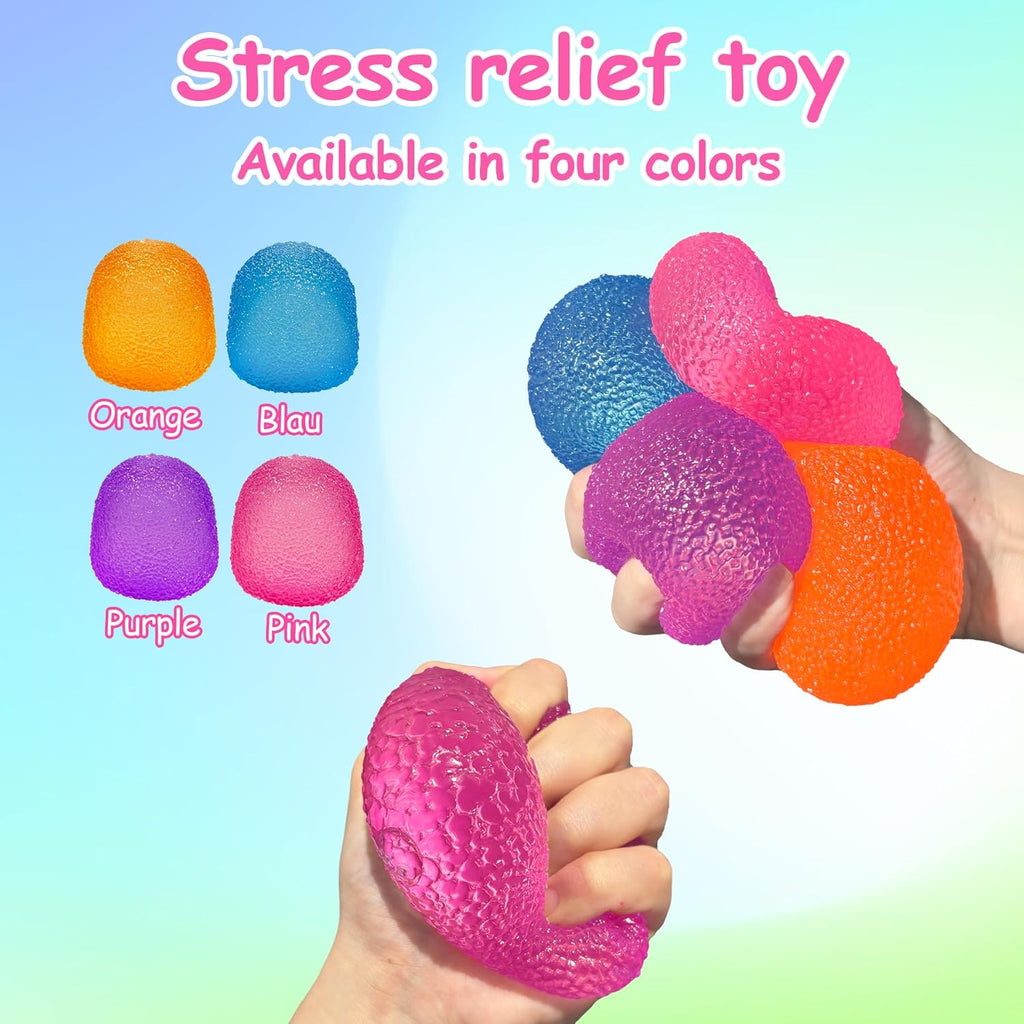 Skiennix Squishy Fidget Toy - Super Solid Squeeze Ball for Stress Relief | Pink Color, Ideal for Kids & Adults