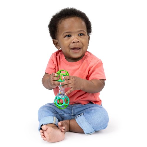 Bright Starts Oball Rattle Toy - Engaging Shaker for Newborns and Up | Colorful Design