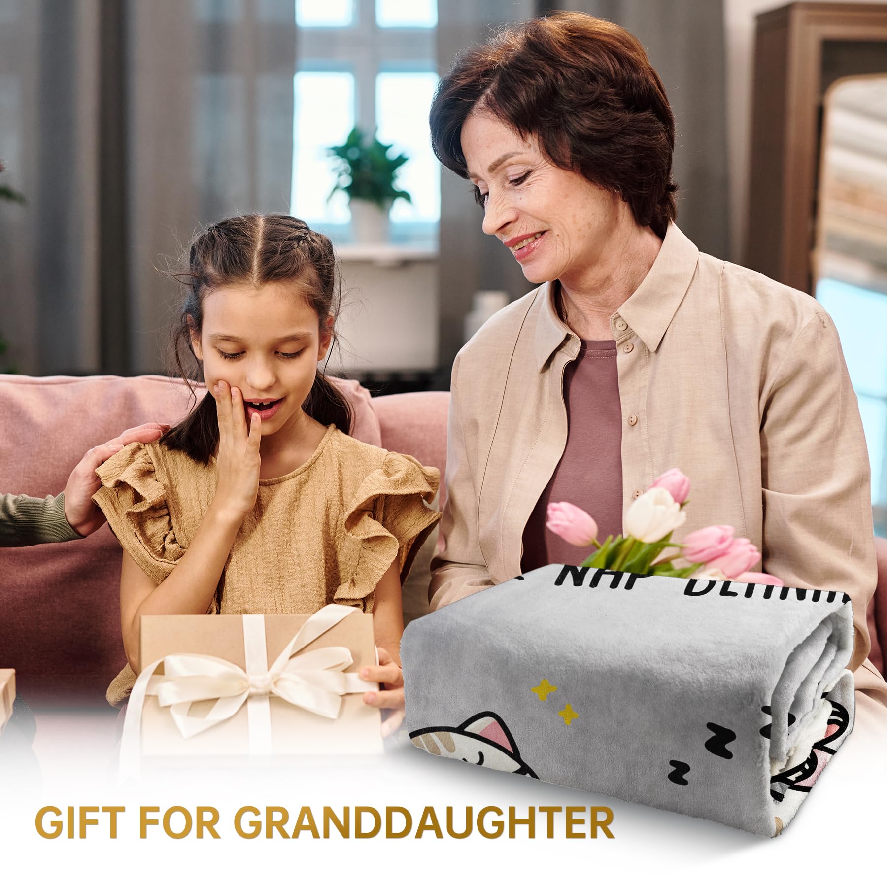 SteadStyle Granddaughter Gifts from Grandma Grandpa, Mothers Day Blanket Gifts for Granddaughter, Idea Granddaughters Birthday Gift, Present Ideas for Graduation, Wedding, Mothers Day, Christmas